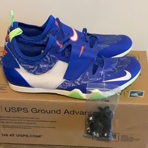 NIKE POLE VAULT PV ELITE JUMPING TRACK & FIELD SIZE 10.5 WITH SPIKES KIT NEW